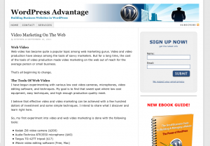 WordPress Advantage Screen shot 2011 09 23 at 10.26.57 AM 300x208 Website Design